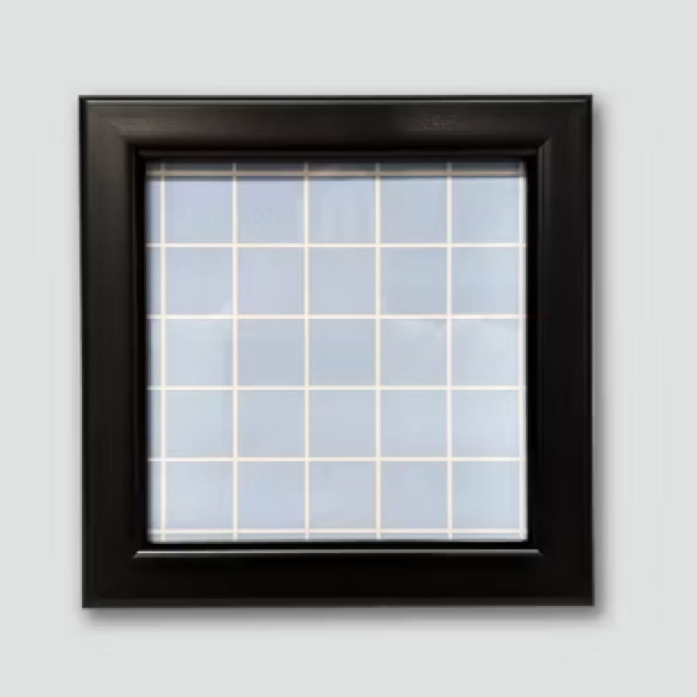 Harbortown 3pk 4"x4" Soft Linear Profile Mini Picture Frames Matte Black